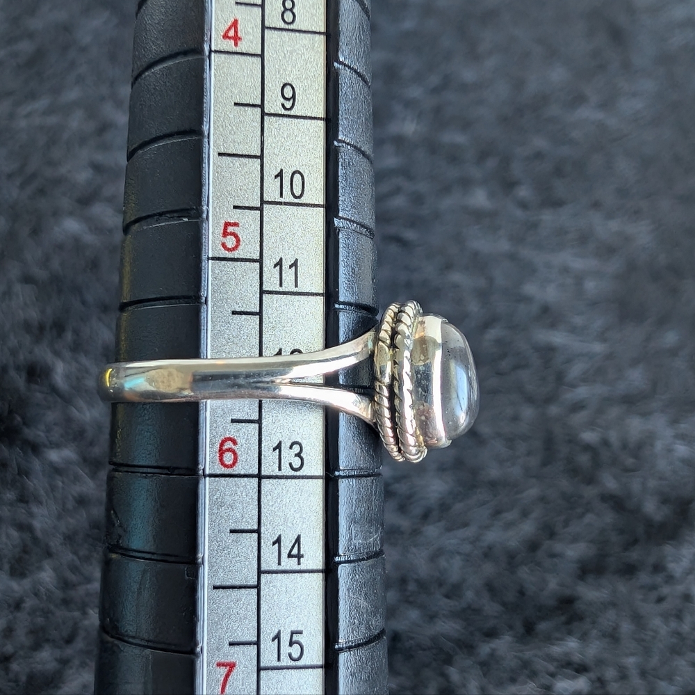 Sterling Labradorite Ring 5.5 - Everyday 925 Silver Jewelry - Picture 7 of 8